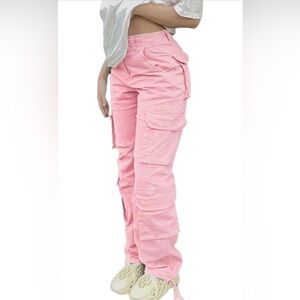 Pink Cargo Pants
